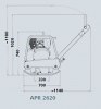 130 kg Ammann APR 2620 HATZ